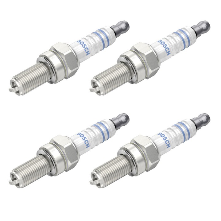 Комплект 4 свещи Bosch за Aprilia, Husqvarna, Kawasaki, Kymko, Peugeot, Piaggio, Suzuki, Yamaha