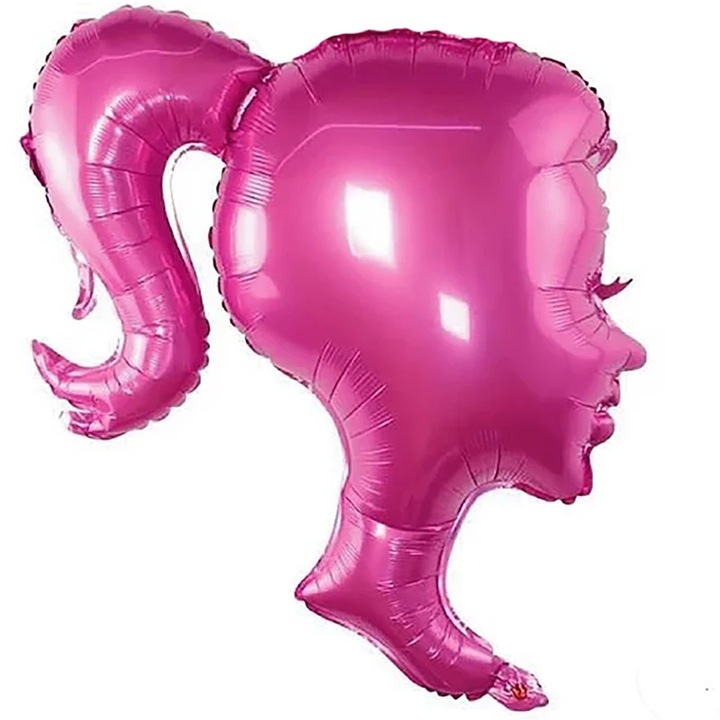 Balon folie figurina silueta Cap Barbie, 70 cm