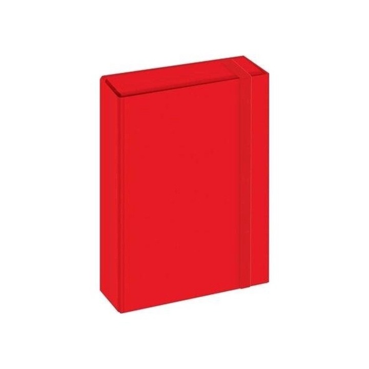 Dosar A4 cu elastic, Interdruk, rosu