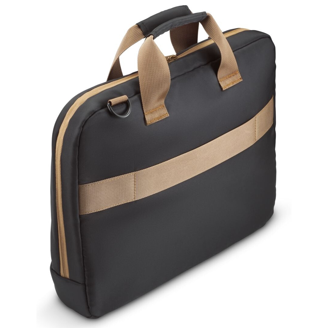 Geanta laptop Hama, Ultra Lightweight Notebook Case, compatibil cu laptop 13.3"-14.1", poliester, negru/bej