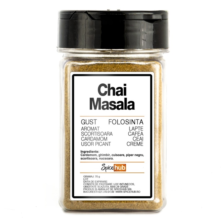 Chai Masala 70 g, Spicehub, aromă de cardamom și scorțișoară