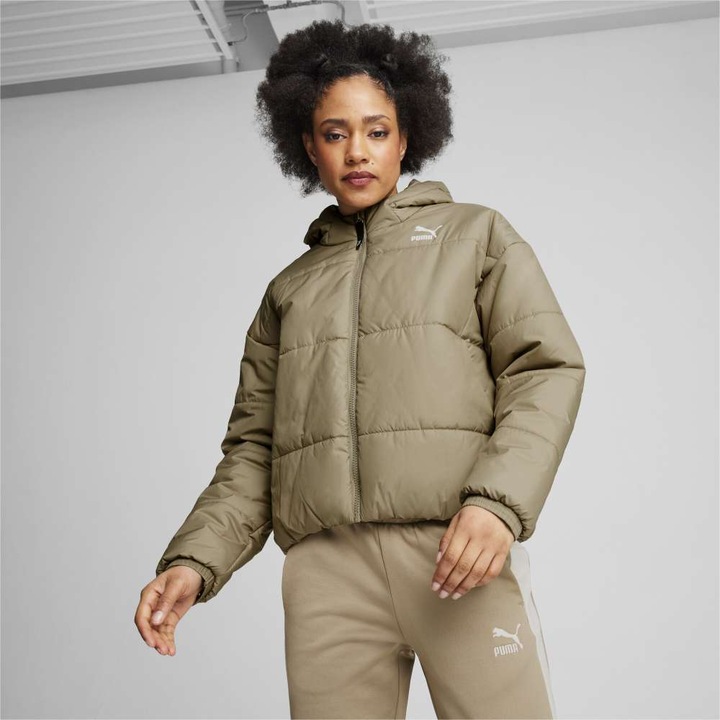 Дамско яке puma classics padded jacket 621692-67, XS, Кафяв