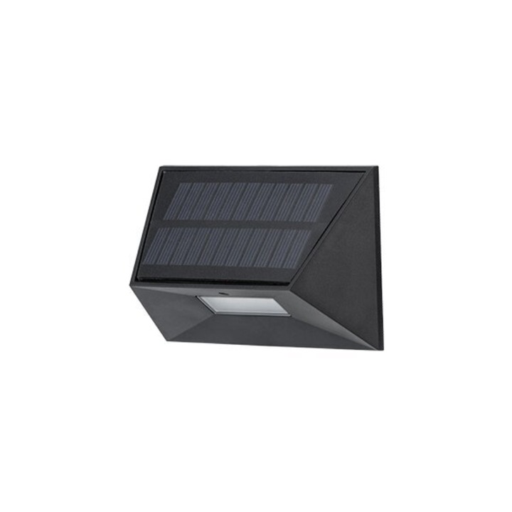 Соларна лампа с монтаж на стена 3.7V/1200mAH 0.5W 40LM IP65 3000K