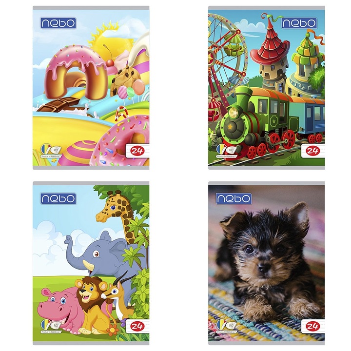 Set 5 Caiet A5 tip II 24 file - NEBO