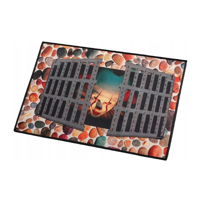 3D входна изтривалка за Хелоуин, Nikcorp, модел Пениуайз, 40x60см