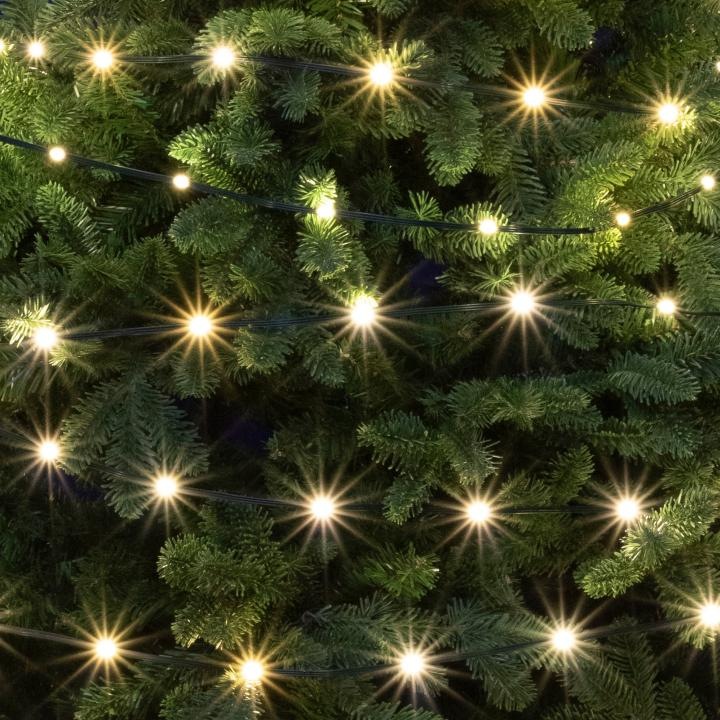LED гирлянда, 50 м, топло бяло, IP44, таймер