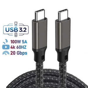 Cavo da USB-C a USB-C US-SJ558 U78 Ricarica rapida PD 100 W 5A Display