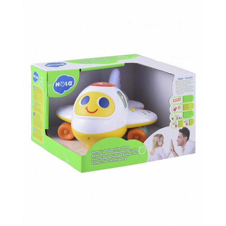 Interaktív repülőgép hangokkal és fényekkel babáknak