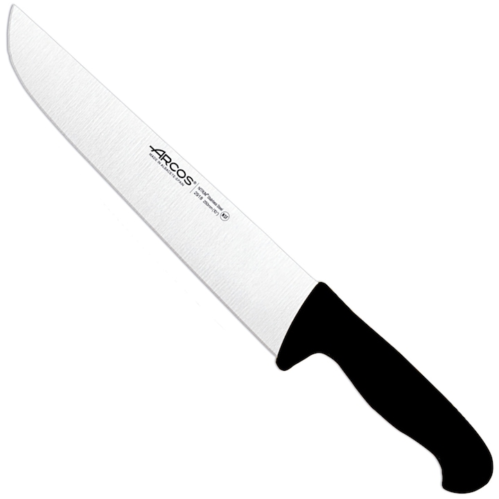 Cutit de bucatarie Arcos, seria 2900, 250mm, anti-alunecare, negru