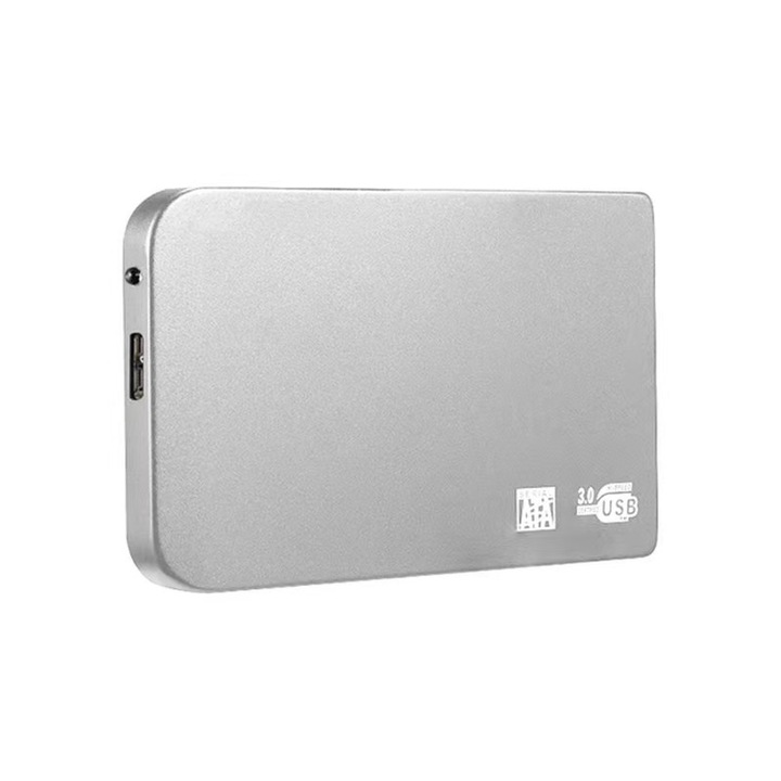Hard disk extern, jalleria, 1TB, USB 3.0, argintiu