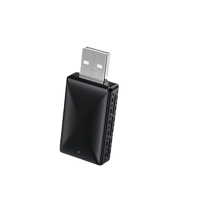 Adaptor wireless 2 in 1 Carplay/Android Auto, jalleria, conectare rapida, design compact, USB-C, pentru masini din 2016 si ulterior