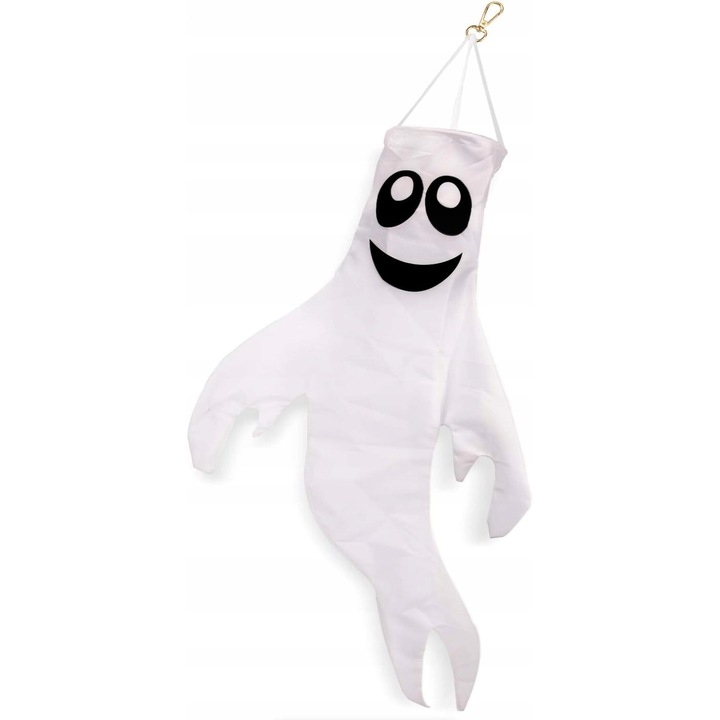 Halloween dekoráció, függő, 109 cm, fehér