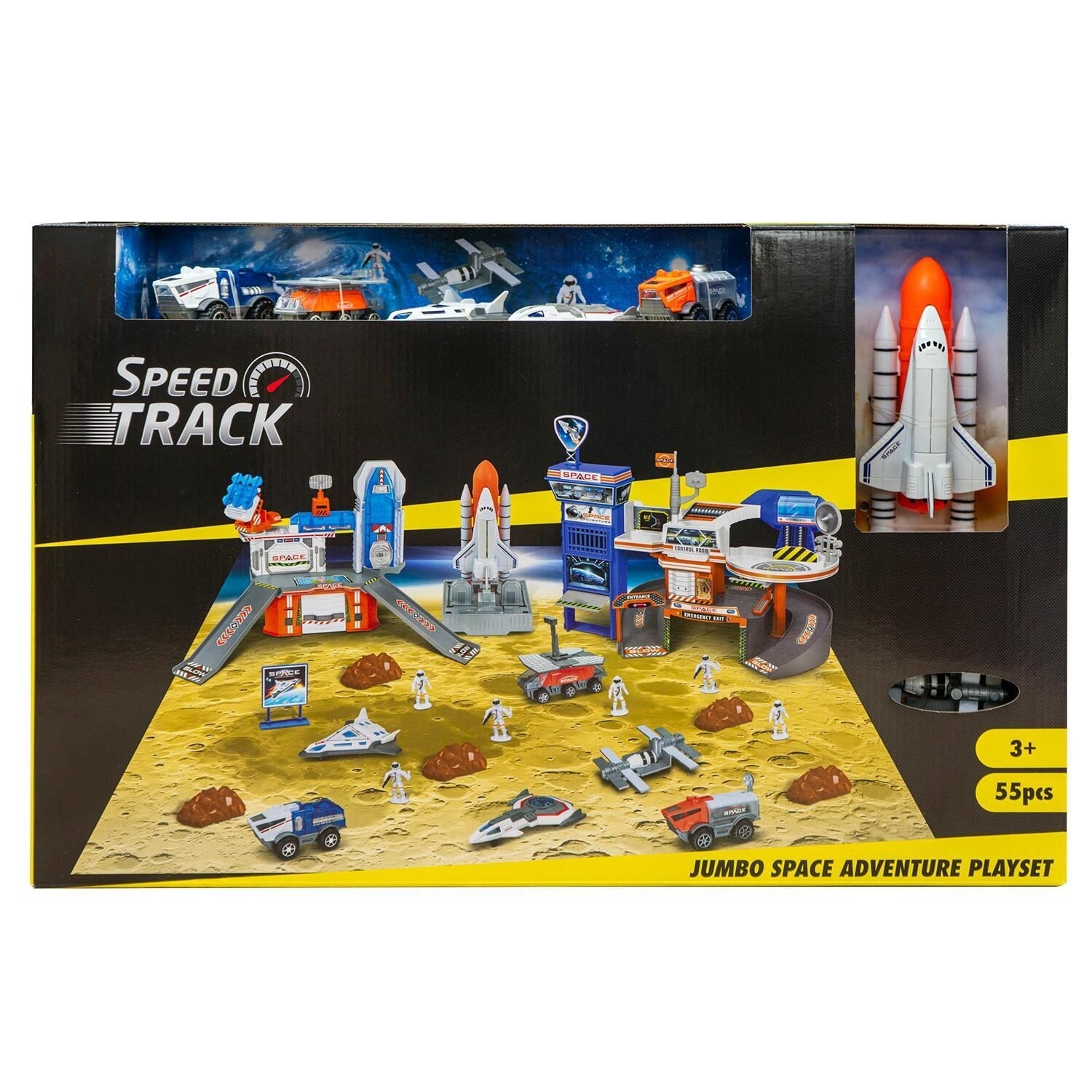 Set Nava Spatiala, Jumbo Space Adventure Playset, 55 Piese