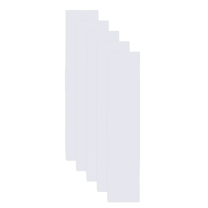 Set 5 profile Rectangular Decorativ Ranforsat WPC, Naimeed D6211, 260x10x5cm, Alb