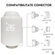 Termostat Inteligent ATOM DEALS®, ZigBee pentru radiator, supapa electronica digitala control prin aplicatie TuyaSmart, compatibil Google Home Alexa, economisire energie 30%, protectie anti-inghet, functie copii, afisaj LED, reglaj temperatura 5-30°C, alb