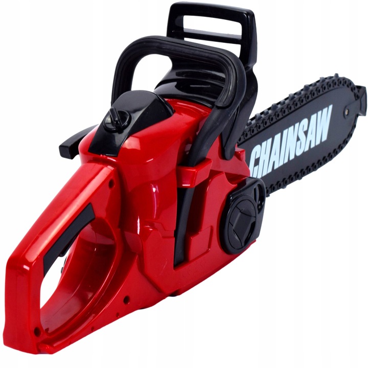 Jucarie interactiva, Lolex, plastic, Ferastrau cu motor de siguranta, Pentru copii, Lant mobil, rosu/negru