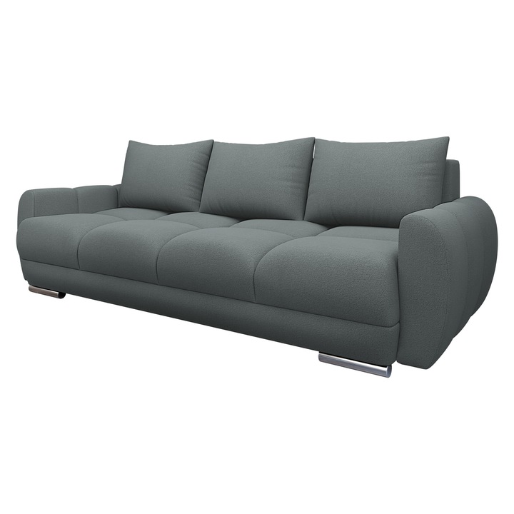 Canapea Bordia 3, MIRJAN24, gri inchis, 97x234x89 cm