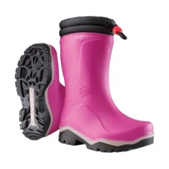 Puha gyerekcsizma, Dunlop Kids Blizzard, Rózsaszín
