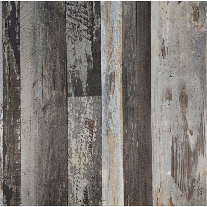 Pardoseala autocolanta STICKER WALL, Culoare: Ciemno Braown, Dimensiuni: 914,4x152,4mm, Grosime: 1,5mm, Set 1 bucata