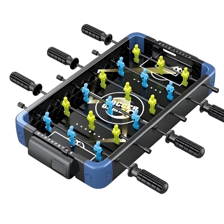 5 az 1-ben játékasztal, OPTIMÁLIS SOLUTION, Változópálya, Futball, Kosárlabda, Bowling, Curling, Jégkorong, 4 fogantyú, Eredménytáblával, ABS, 49,8 x 26 x 6,6 cm, Gyerekeknek/Felnőtteknek, Szórakozás és interaktív, Sokszínű