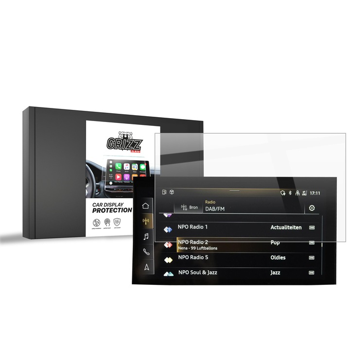 Folie protectie Grizz CarDisplay Protection, transparenta, set complet pentru Audi A1 (2018-2024)