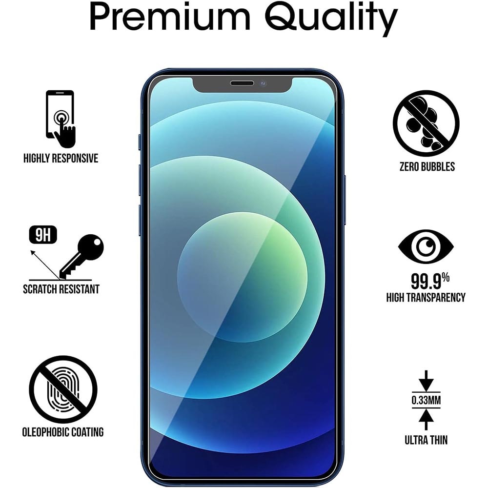 Intelli® Set Husa si 2x Folie sticla pentru Apple iPhone 13, Slim TPU Silicon, Antisoc, Protectie 360 spate + ecran, Negru mat