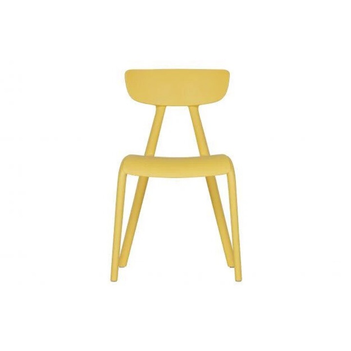 Scaun din plastic cu spatar pentru copii, Wisse