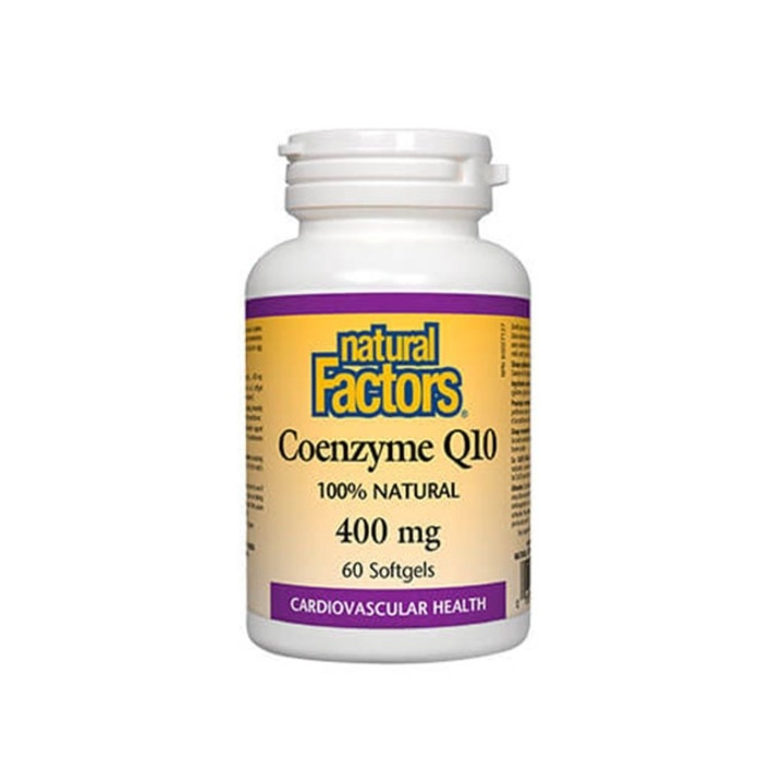 Supliment alimentar, Natural Factors, Coenzima Q10, 400 mg x 60 capsule softgel