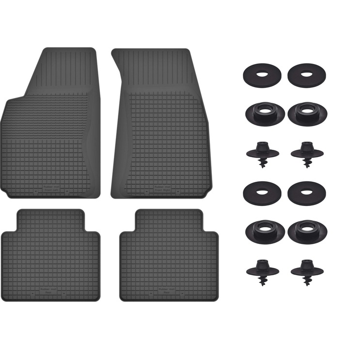 Комплект гумени стелки за: Nissan Primera P11 (1995-2002) - с универсални ограничители