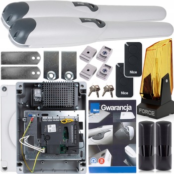 Set Automatizare poarta batanta, Nice, Wingo 3524, 2 x 400 kg, 85 W, Gri Set Automatizare poarta batanta, Nice, Wingo 3524, 2 x 400 kg, 85 W, Gri
