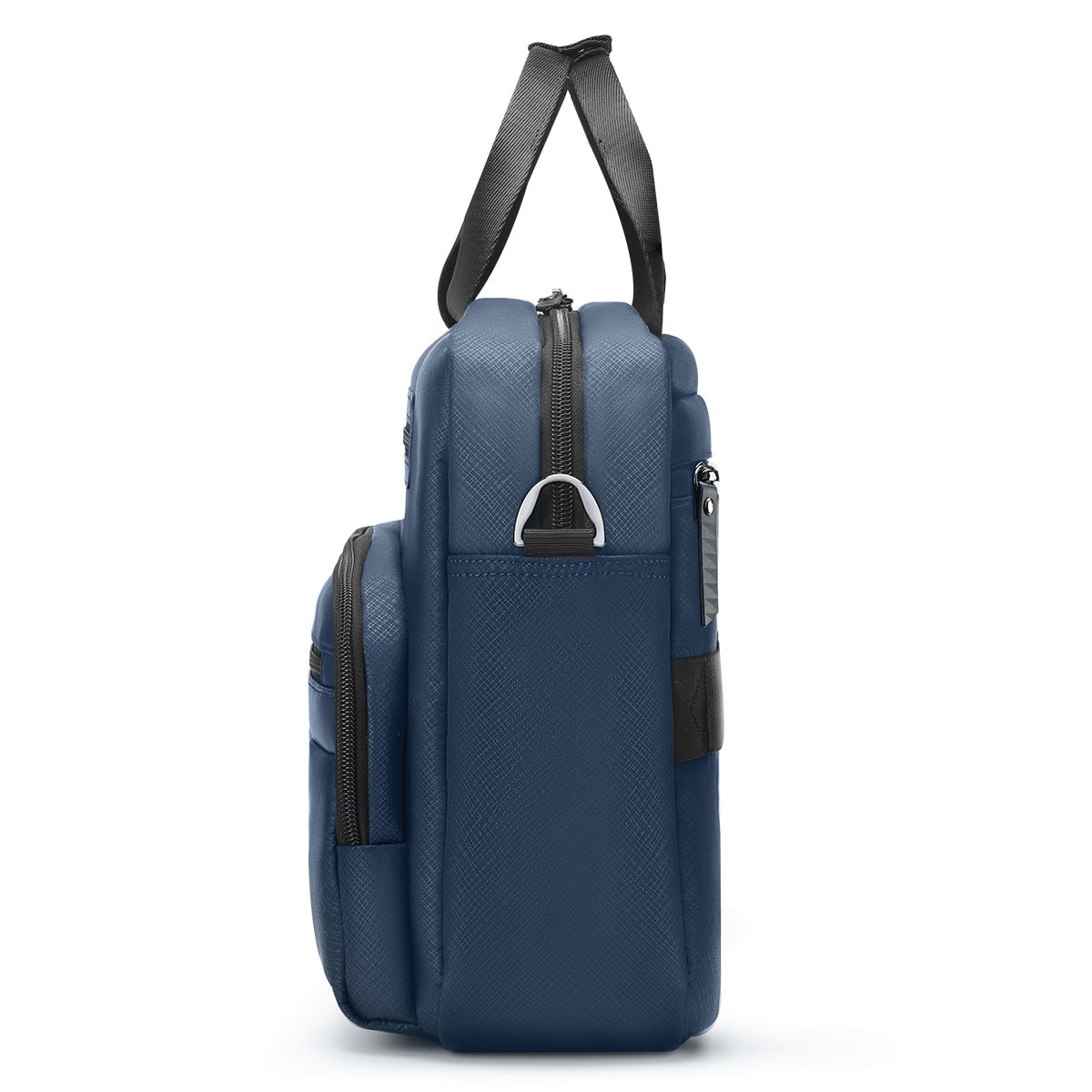 Geanta laptop 14.1" pentru afaceri, material impermeabil antisifonare, Tigernu, 38x10x28 cm, Albastra
