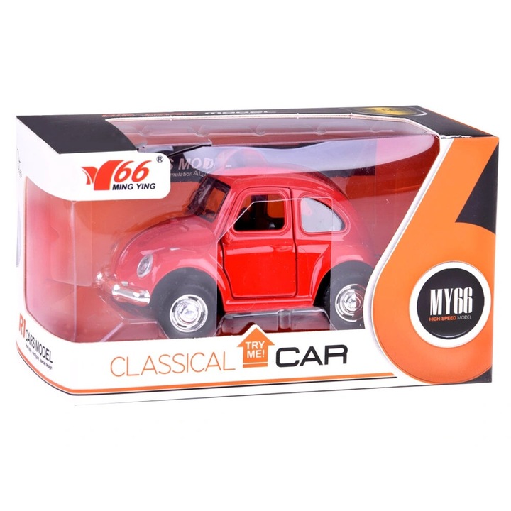 Mamido Masina de jucarie din metal Beetle deschiderea usii sunet luminos