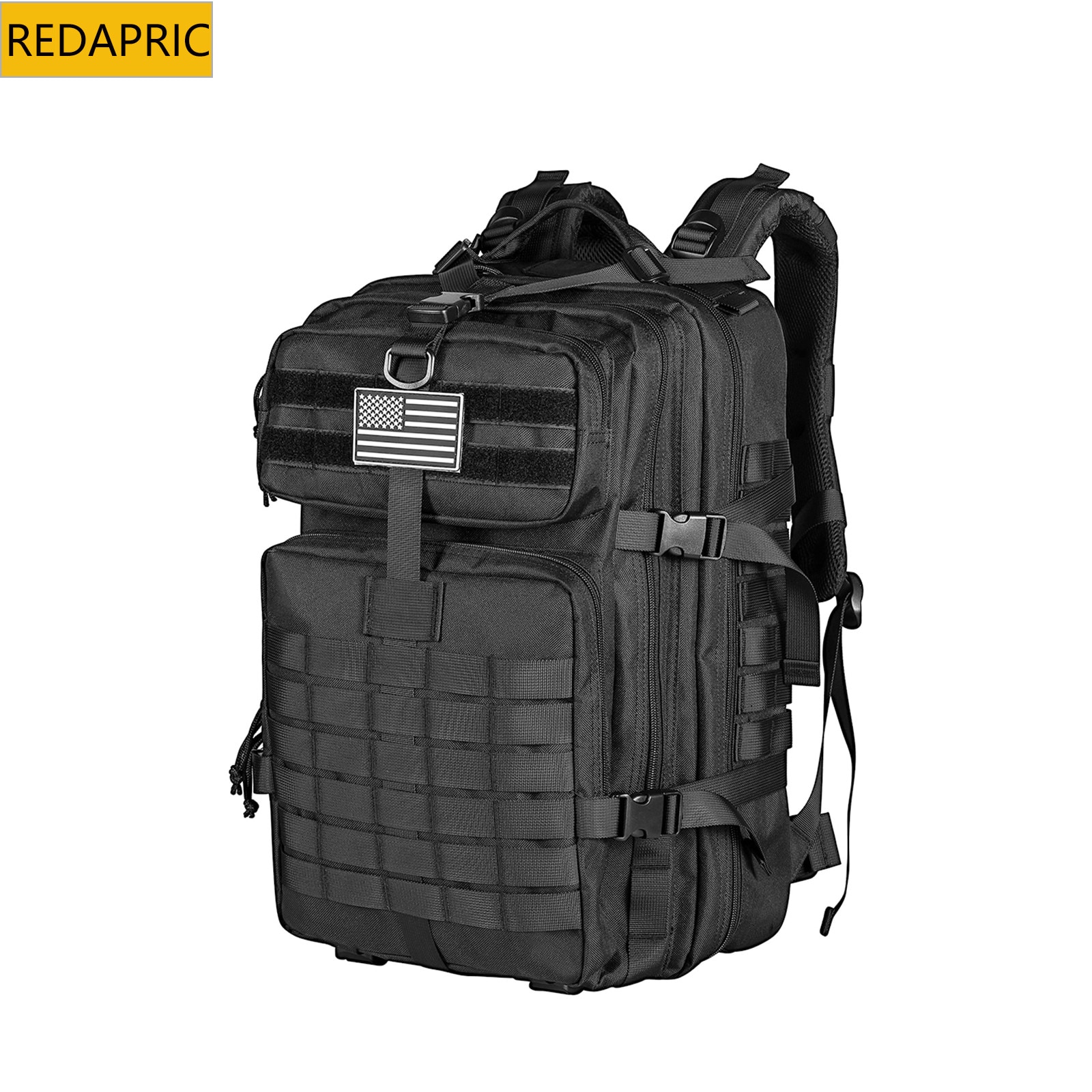 REDAPRIC ブラック リュック 40L Molleシステム Rucsac tactic REDAPRIC 40L, sistem MOLLE, impermeabil, negru