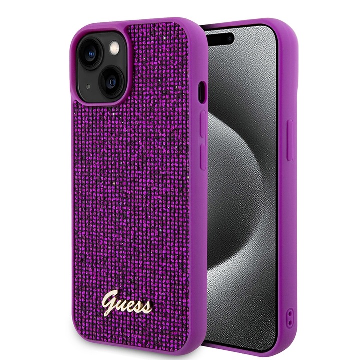 Husa pentru iPhone 15/iPhone 14/iPhone 13, T36, Policarbonat, Fuchsia