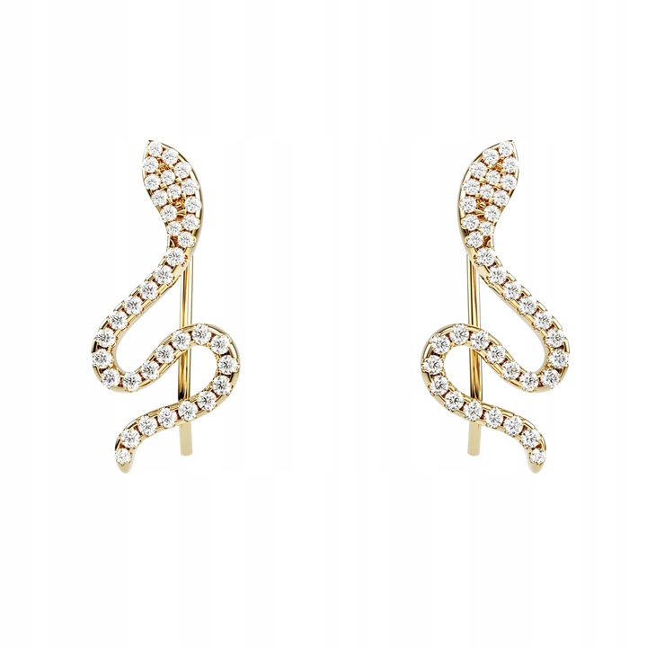 Cercei, Little Angel, J811, auriu, serpi