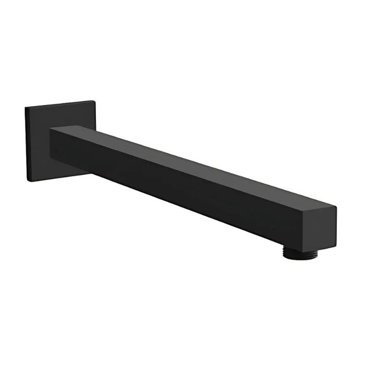 Brat para de dus superioara fixa, 40 cm, Cribeau, finisaj mat, negru