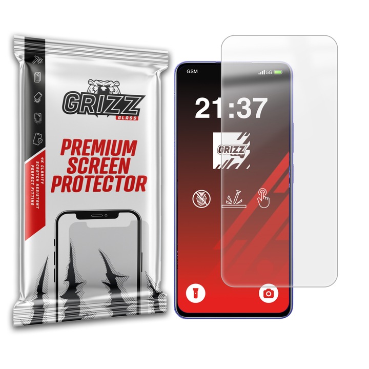 Folie protectie Grizz Glass pentru Realme P1 Speed, прозрачна, лесна за инсталиране, устойчива на надраскване