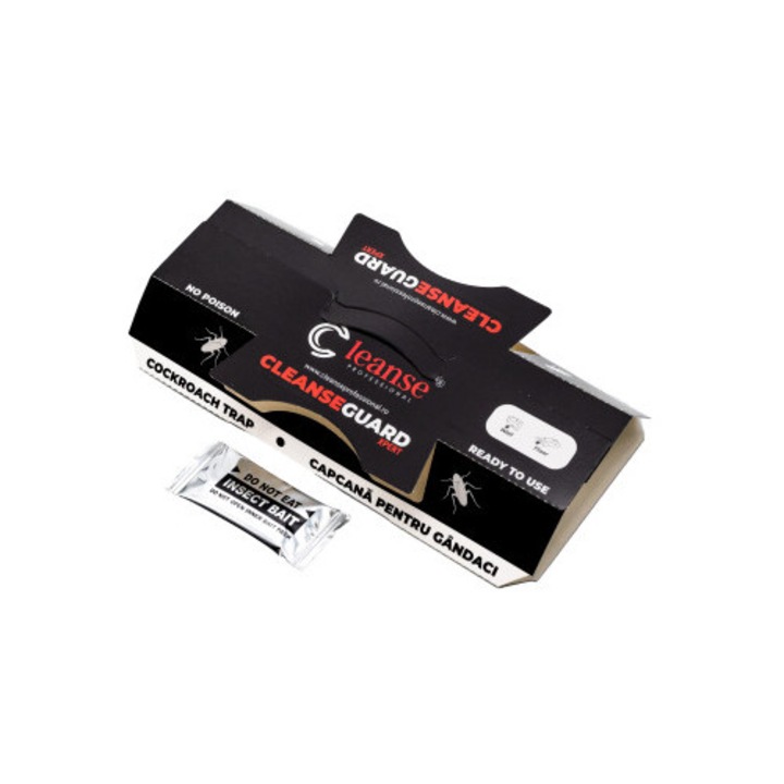 10 BUCATI x Capcana adeziva CleanseGuard XPERT cu atractant pentru gandaci