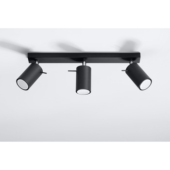 Plafoniera Ring 3, LED, GU10, Spot, Loft Design, Negru Plafoniera Ring 3, LED, GU10, Spot, Loft Design, Negru