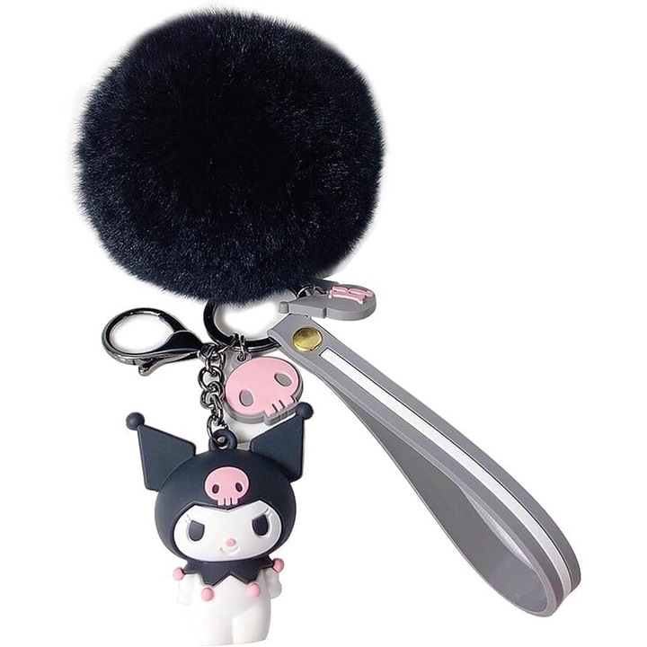 Brelocuri dragute pentru femei, accesorii pentru breloc Kawaii fete dragute pentru rucsac, geanta, chei de masina, Kuromi