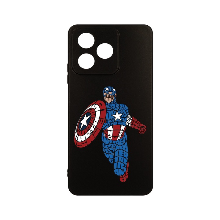 Husa pentru OPPO A40, BestCase® Slim SIlicon, Calligraphy Stripes Hero, Protectie Camera, Antisoc, Rezistenta la uzura, c-B 1529