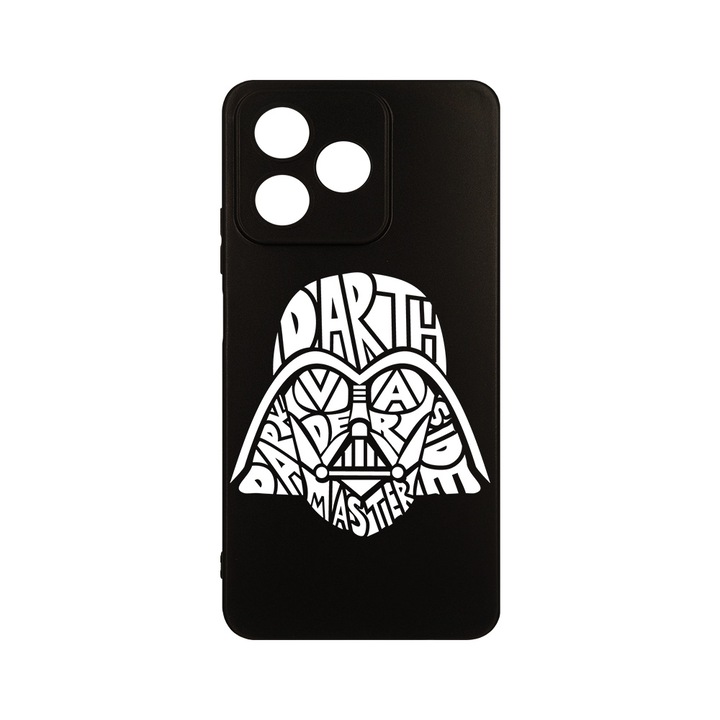 Husa pentru OPPO A40, BestCase® Slim SIlicon, Calligraphy Darth Vader, Protectie Camera, Antisoc, Rezistenta la uzura, c-B 1519