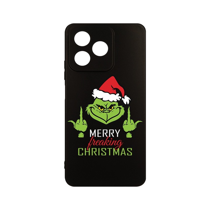 Husa pentru OPPO A40, BestCase® Slim SIlicon, Grinches - Merry Xmas, Protectie Camera, Antisoc, Rezistenta la uzura, c-B 1603