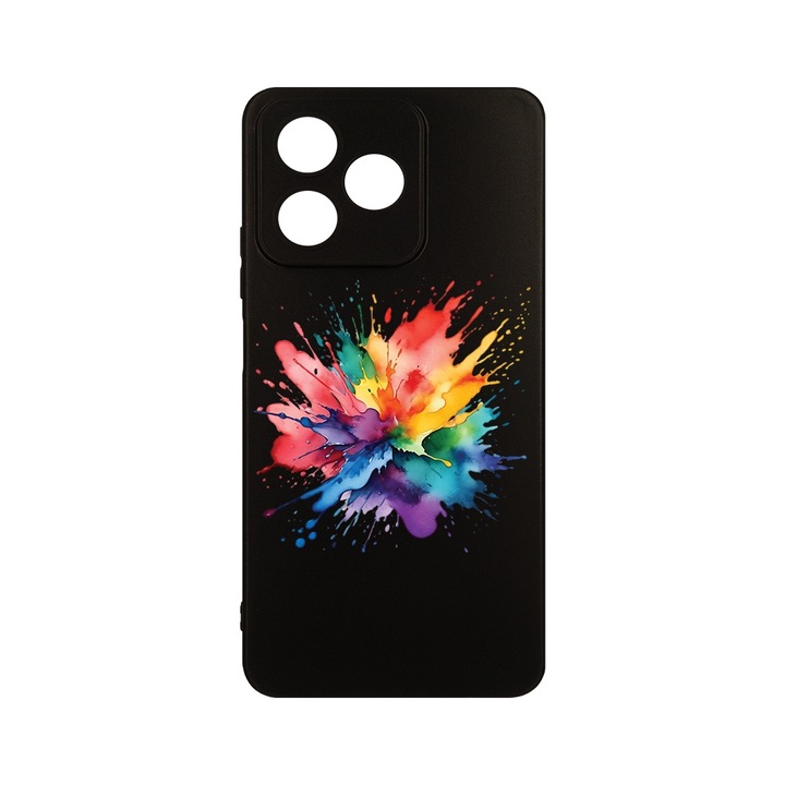 Husa pentru OPPO A40, BestCase® Slim SIlicon, Color Splash, Protectie Camera, Antisoc, Rezistenta la uzura, c-B 1598