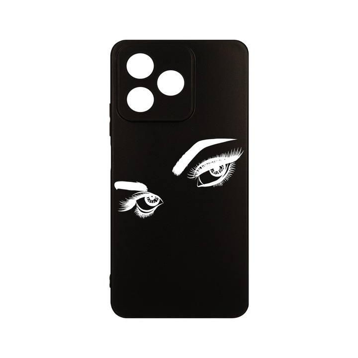 Husa pentru OPPO A40, BestCase® Slim SIlicon, Atractive Woman Eyes, Protectie Camera, Antisoc, Rezistenta la uzura, c-B 1665