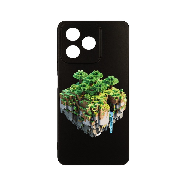Husa pentru OPPO A40, BestCase® Slim SIlicon, Minecraft, Protectie Camera, Antisoc, Rezistenta la uzura, c-B 1679