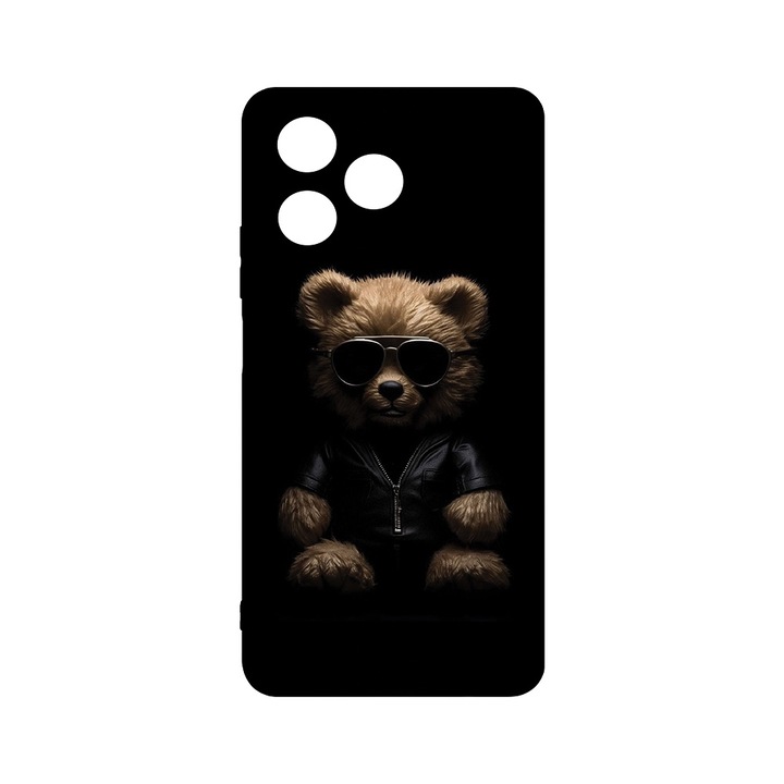 Husa pentru OPPO A40, BestCase® Slim SIlicon, Bear Style, Protectie Camera, Antisoc, Rezistenta la uzura, c-B 1104