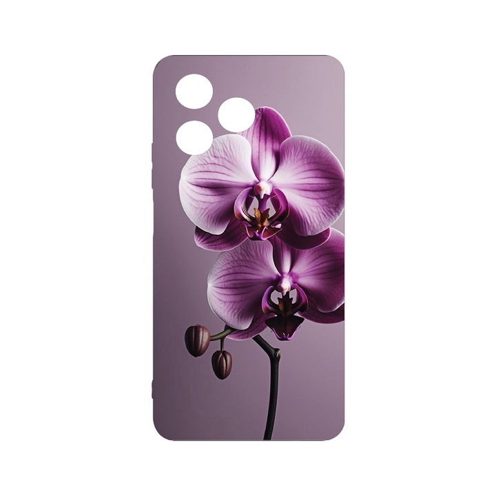 Husa pentru OPPO A40, BestCase® Slim SIlicon, Pink Orchid, Protectie Camera, Antisoc, Rezistenta la uzura, c-B 1405