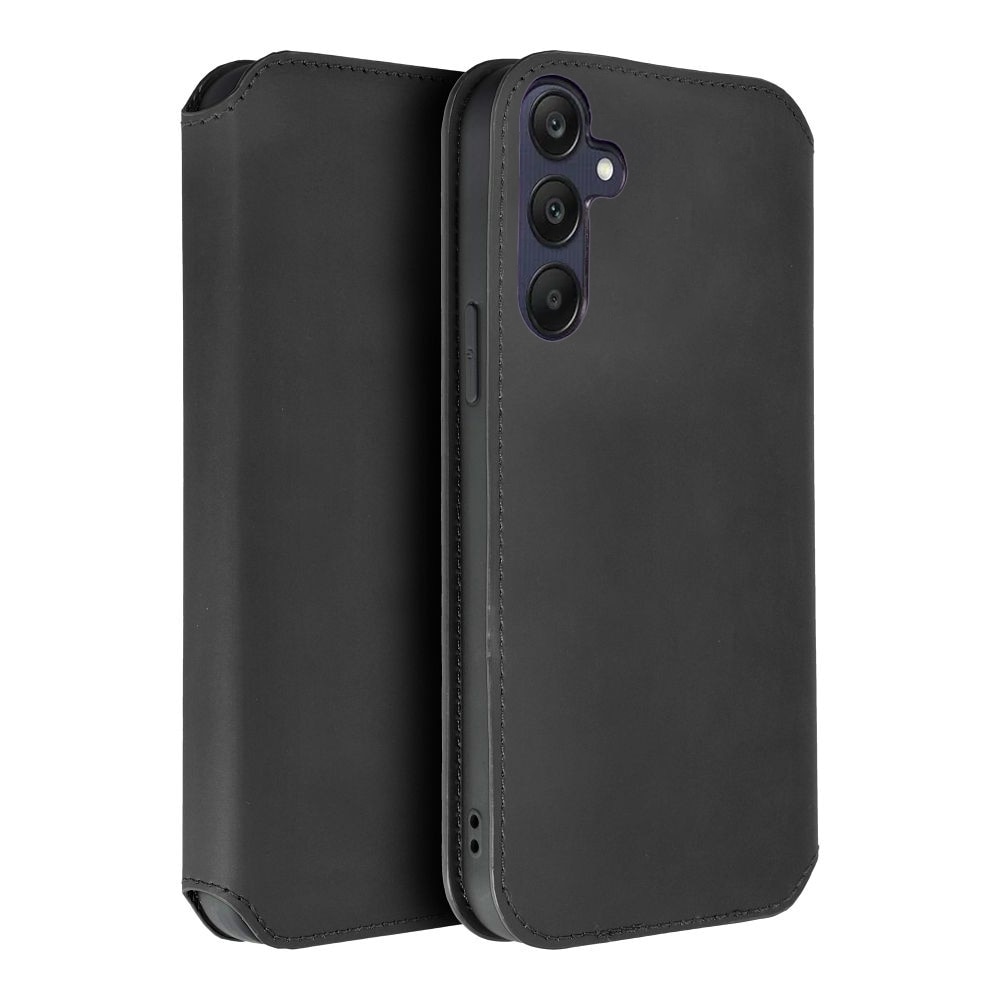 Husa pentru Samsung Galaxy A56 Daden Tip carte, Dual Pocket, Suport card, Functie de Stand si Inchidere Magnetica, Protectie Sporita, Negru