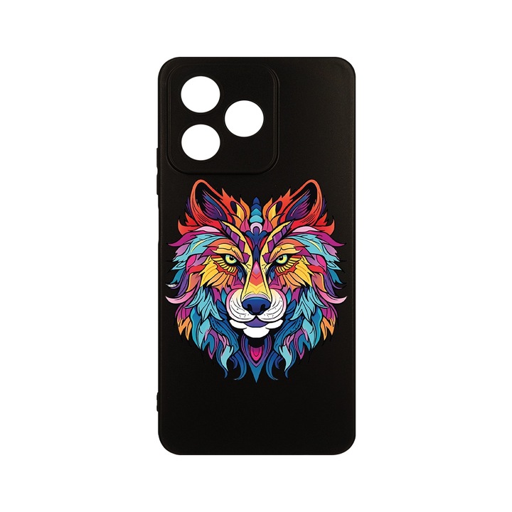 Husa pentru OPPO A40, BestCase® Slim SIlicon, Dream Colors - Wolf, Protectie Camera, Antisoc, Rezistenta la uzura, c-B 1580